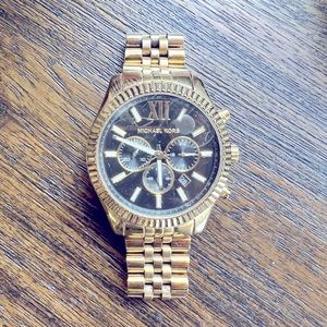 Mens Gold Michel Kors Watch
